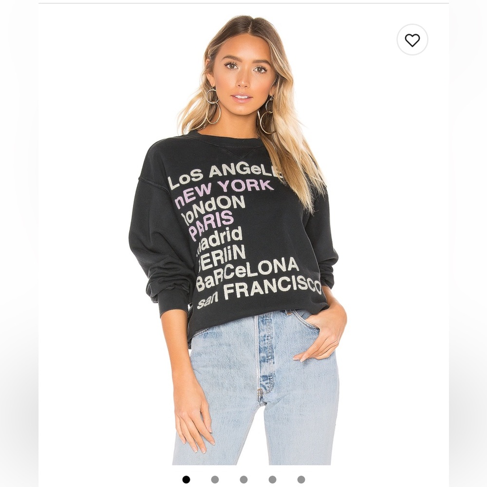 Anine Bing City Love Sweatshirt Size XS